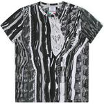 Product Color: CARLO COLUCCI T-shirt met breiprint, zwart/wit