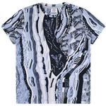 Product Color: CARLO COLUCCI T-shirt met breiprint, lichtblauw