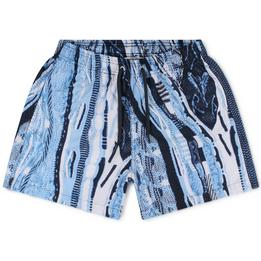 carlo colucci shorts zwembroek lichtblauw blauw - tijssen mode
