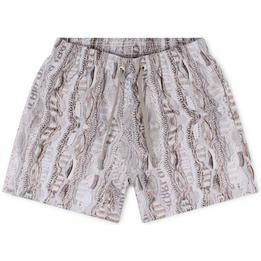carlo colucci shorts zwembroek breiprint beige - tijssen mode
