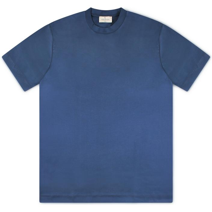 valenza t-shirt tshirt shirt blauw - tijssen mode