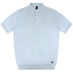 Product Color: WAHTS Poloshirt Perez van katoen-cashmere mix, lichtblauw