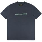 Product Color: LYLE AND SCOTT T-shirt met script borduursel, donkerblauw