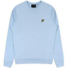 lyle and scott trui jumper sweater lichtblauw eagle - tijssen mode