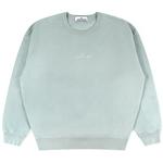 Product Color: STONE ISLAND Oversized sweater met subtiel borduursel, sky blue