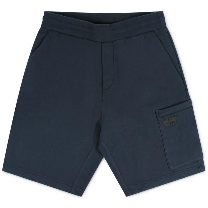 alpha tauri alphatauri shorts short bermuda korte broek sweatshorts peovs fleece, donkerblauw donker dark navy blue blauw 2