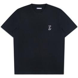 Overview image: JACOB COHËN  T-shirt met opdruk op borst en rug, donkerblauw