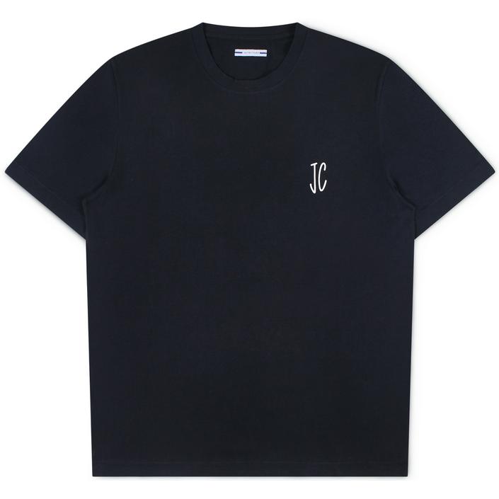 jacob cohen teeshirt tshirt shirt shortsleeve korte mouw summer zomer jc print, donkerblauw donker dark navy blue 1