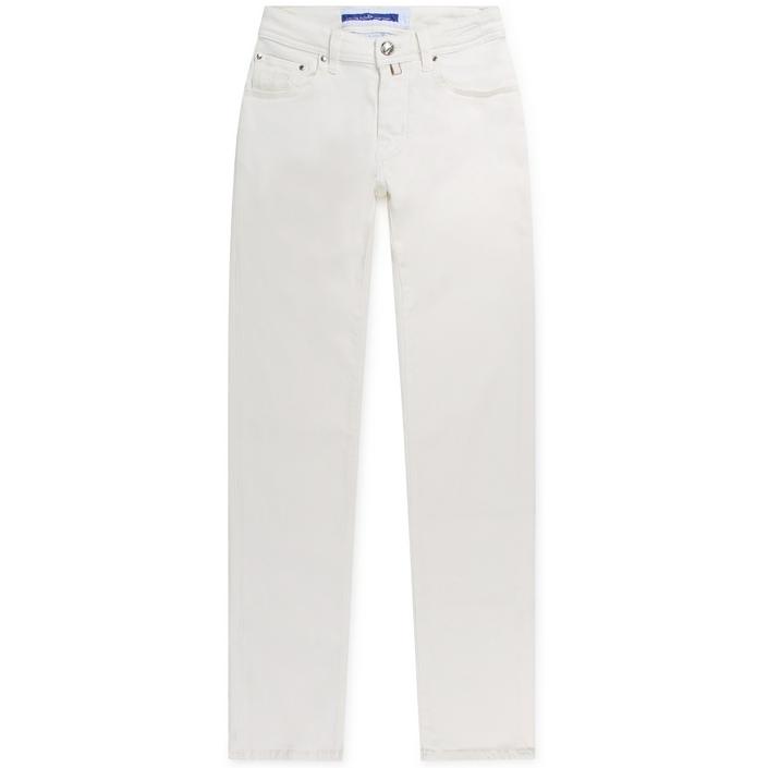 jacob cohen jeans denim trousers broek spijkerbroek pants 5 pocket, wit white light licht bianco ecru offwhite off white gebroken 1 