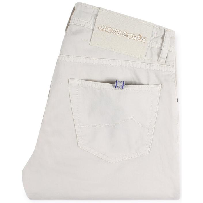 jacob cohen broek chino trousers 5 pocket katoen cotton stretch, beige light licht 1 