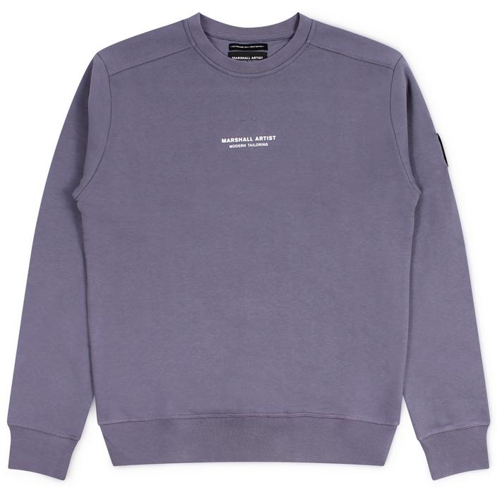 marshall artist sweater trui sweattrui sweatshirt ronde hals crewneck crew neck, paars purple 