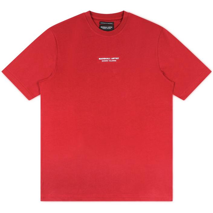 marshall artist tshirt shirt shortsleeve short sleeve korte mouw letters, rood red