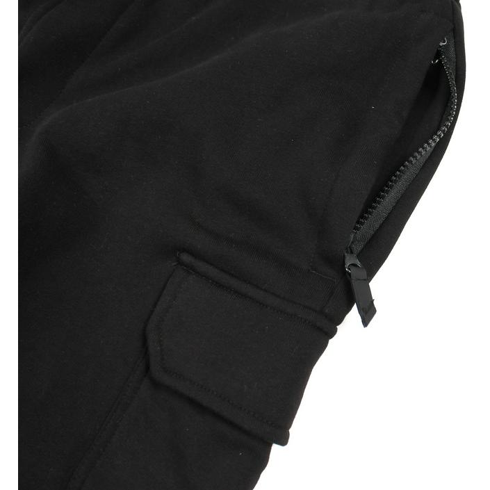 marshall artist sweatshorts shorts korte broek bermuda cargo, zwart black dark donker nero 1