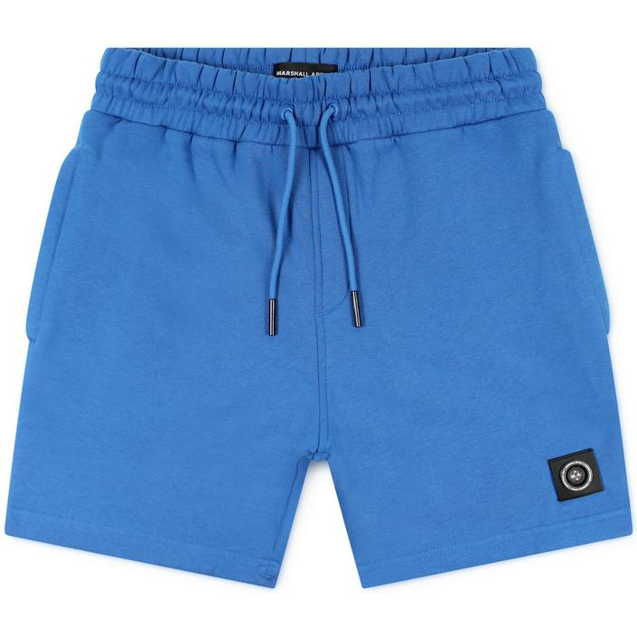 marshall artist sweatshorts shorts korte broek bermuda, blauw blue kobalt 2