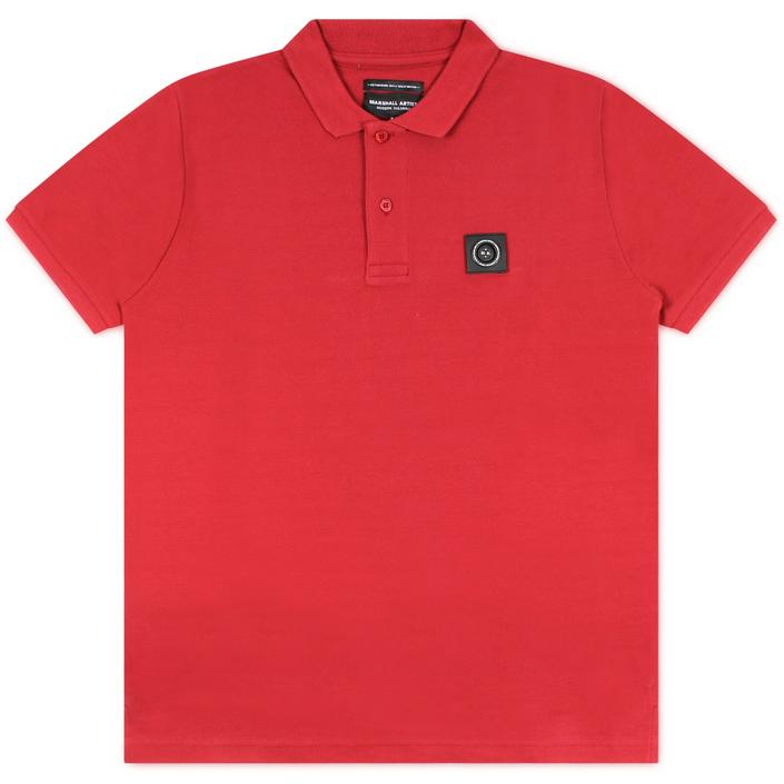 marshall artist polo poloshirt shirt shortsleeve short sleeve korte mouw basis basic, rood red