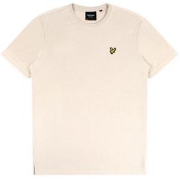 Overview image: LYLE AND SCOTT T-shirt van badstof kwaliteit met embleem, beige