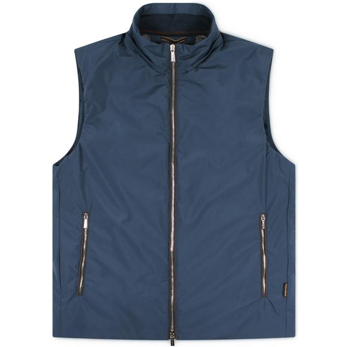 moorer evan jas jasje jacket hybride bodywarmer hood hooded capuchon zomer summer zomerjas, donkerblauw donker dark navy blue 