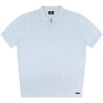 Product Color: GENTI Poloshirt van cool dry kwaliteit met ritssluiting, lichtblauw