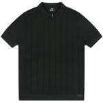 Product Color: GENTI Poloshirt van cool dry kwaliteit met ritssluiting, zwart