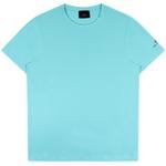 Product Color: PEUTEREY T-shirt Sorbus met geborduurd logo op arm, turquoise