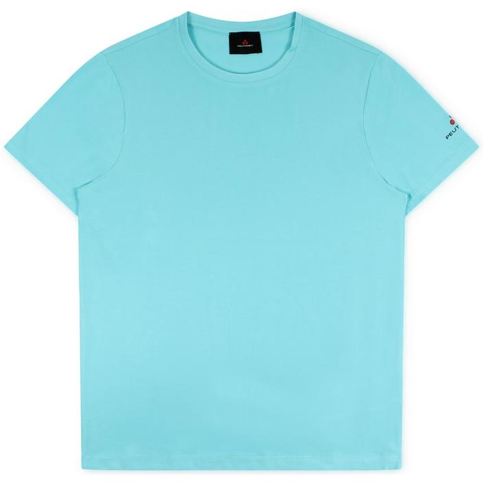 peuterey tshirt shirt teeshirt shortsleeve short sleeve korte mouw logo sorbus, blue aqua blauw lichtblauw licht azuur