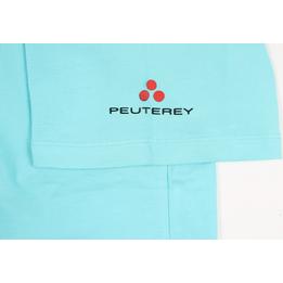 Overview second image: PEUTEREY T-shirt Sorbus met geborduurd logo op arm, turquoise