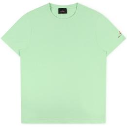 Overview image: PEUTEREY T-shirt Sorbus met geborduurd logo op arm, lichtgroen