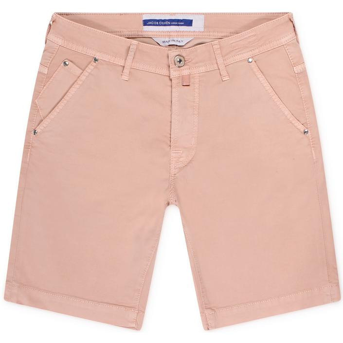 jacob cohen bermuda shorts korte broek lou chino, roze pink zalm salmon 1