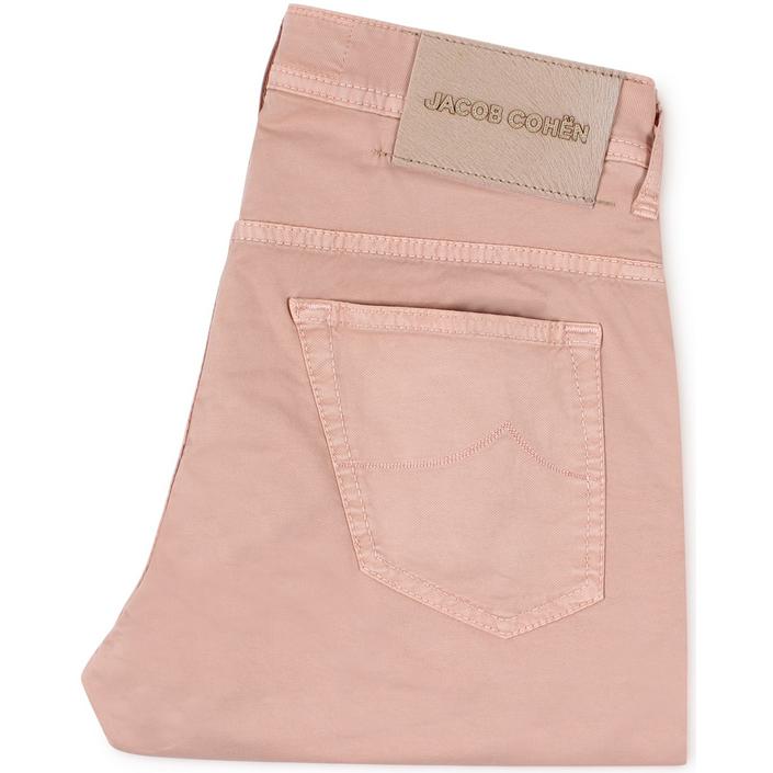 jacob cohen bermuda shorts korte broek lou chino, roze pink zalm salmon