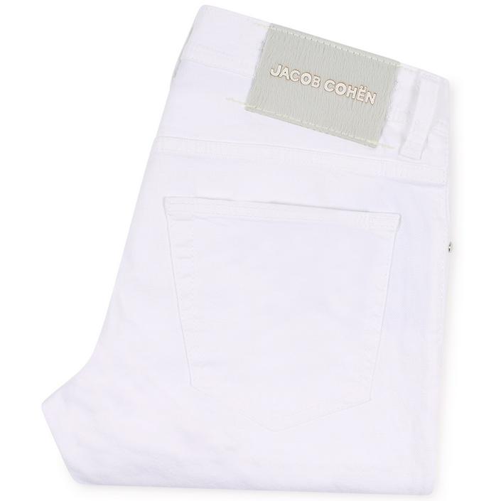 jacob cohen jeans spijkerbroek denim pantalon chino zomerbroek broek pants trousers nick slim, wit white light licht bianco 1