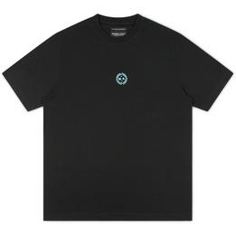 Overview image: MARSHALL ARTIST T-shirt met grafische opdruk op borst en rug, zwart