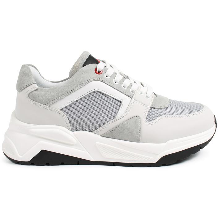 peuterey leyat sneakers trainers schoen schoenen sneaker suede mesh, grey grijs licht light silver white wit bianco 1