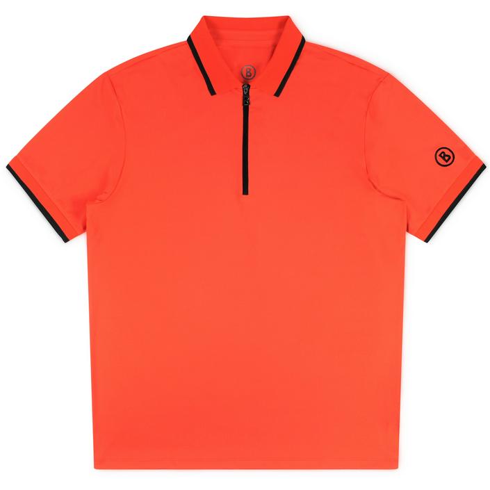bogner cody polo poloshirt shirt shortsleeve short sleeve korte mouw zip zipper sport, orange oranje 1 