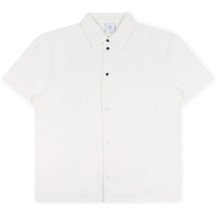 bogner kian shirt overhemd terry badstof towel shortsleeve short sleeve korte mouw, white wit licht light bianco 1