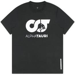 Overview image: ALPHA TAURI T-shirt Jero met opdruk, zwart
