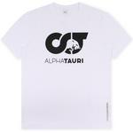 Product Color: ALPHA TAURI T-shirt Jero met opdruk, wit