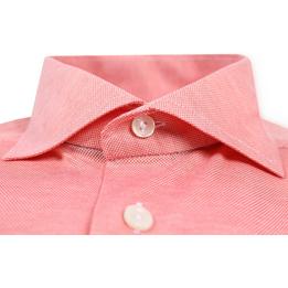 Overview second image: ETON Overhemd van piqué stof, rood