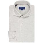Product Color: ETON Slim fit linnen overhemd met widespread boord, beige
