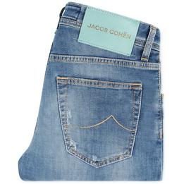 Overview image: JACOB COHËN  Jeans Nick Slim met lichte slijtageplekken en washed look