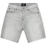 Product Color: 7 FOR ALL MANKIND Denim shorts van katoen-stretch kwaliteit, lichtgrijs