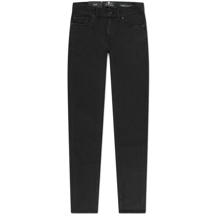 7 seven for all mankind paxtyn jeans denim spijkerbroek broek pants trousers stretch, zwart black dark donker nero 1 