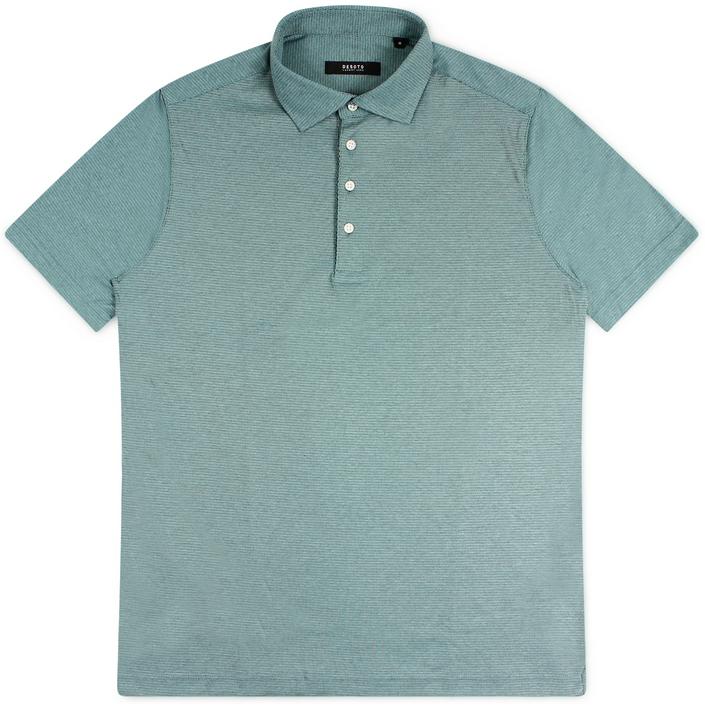 desoto luxury polo poloshirt shirt shortsleeve short sleeve korte mouw, green groen 