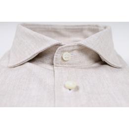 Overview second image: DESOTO LUXURY Jersey overhemd met print, gemêleerd beige