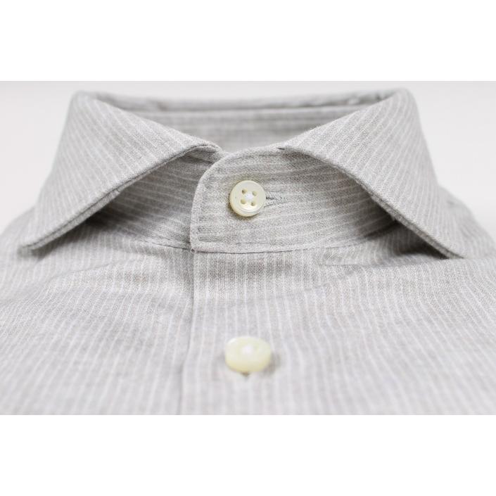 desoto luxury overhemd shirt jersey shirt stretch streep stripe, grijs grey licht light lichtgrijs