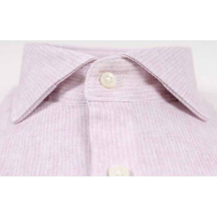 desoto luxury overhemd shirt jersey shirt stretch streep stripe, roze pink lichtroze licht light