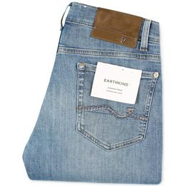 Overview image: 7 FOR ALL MANKIND Jeans Paxtyn met suède label, lichte wassing