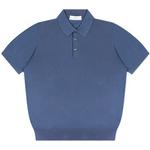 Product Color: MAURO OTTAVIANI Poloshirt van gebreid katoen, jeansblauw