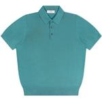 Product Color: MAURO OTTAVIANI Poloshirt van gebreid katoen, turquoise