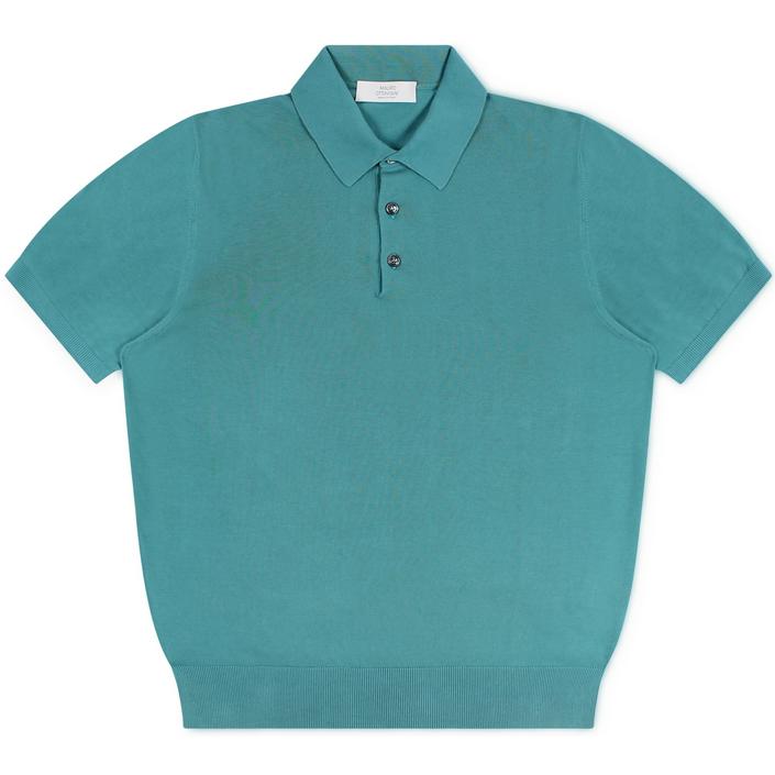 mauro ottaviani polo poloshirt shirt zomer summer knitwear kniwtted shortsleeve short sleeve korte mouw, green groen blauw azzuro aqua blue