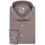 Product Color: EMANUELE MAFFEIS Overhemd Sand van 4-way stretch kwaliteit, taupe